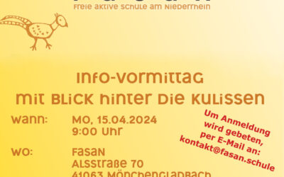 Infoveranstaltung im April!